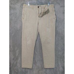 American Eagle Pants Mens 34x32 Beige Chino Slim Straight Next Level Flex Casual